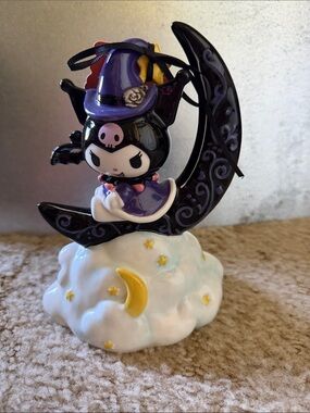 Blue Sky Clayworks Kuromi Witch on Moon